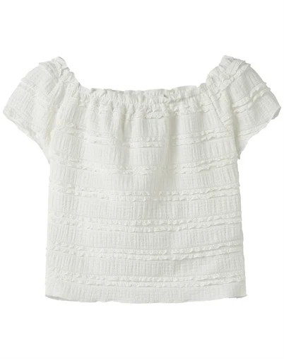 Name It - NKFHaldora Short Top - Sugar Swizzle